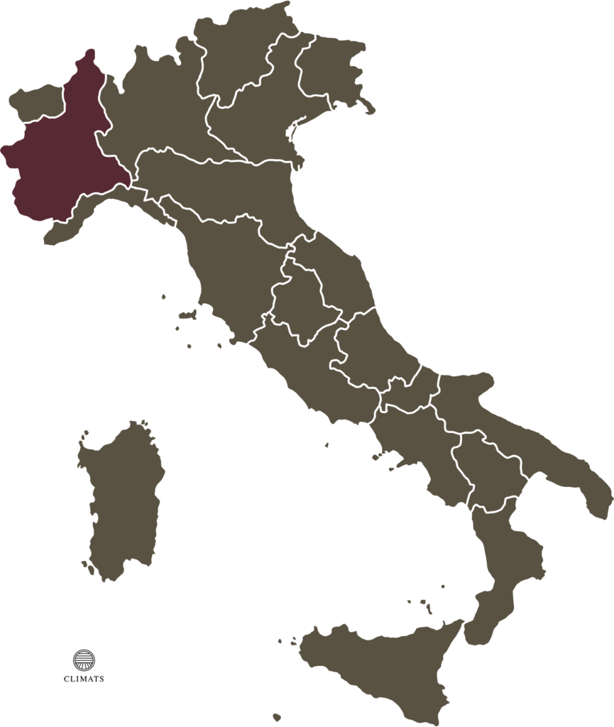 Dondé se produce el Barolo? Mapa de Piemonte en Italia