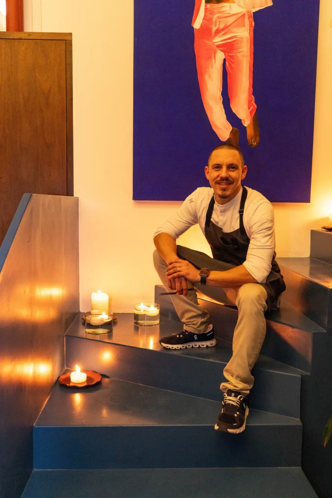 Chef Sean Grundey - en La Table de Climats. Cena Maridaje con vinos de Jean Louis Chave