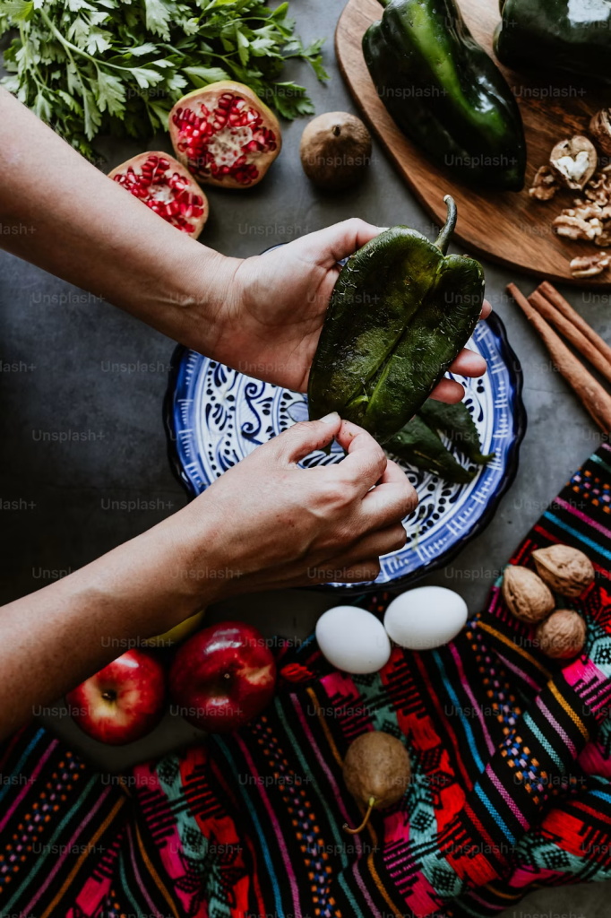 Receta deChile en Nogada - como maridar el plato con vino